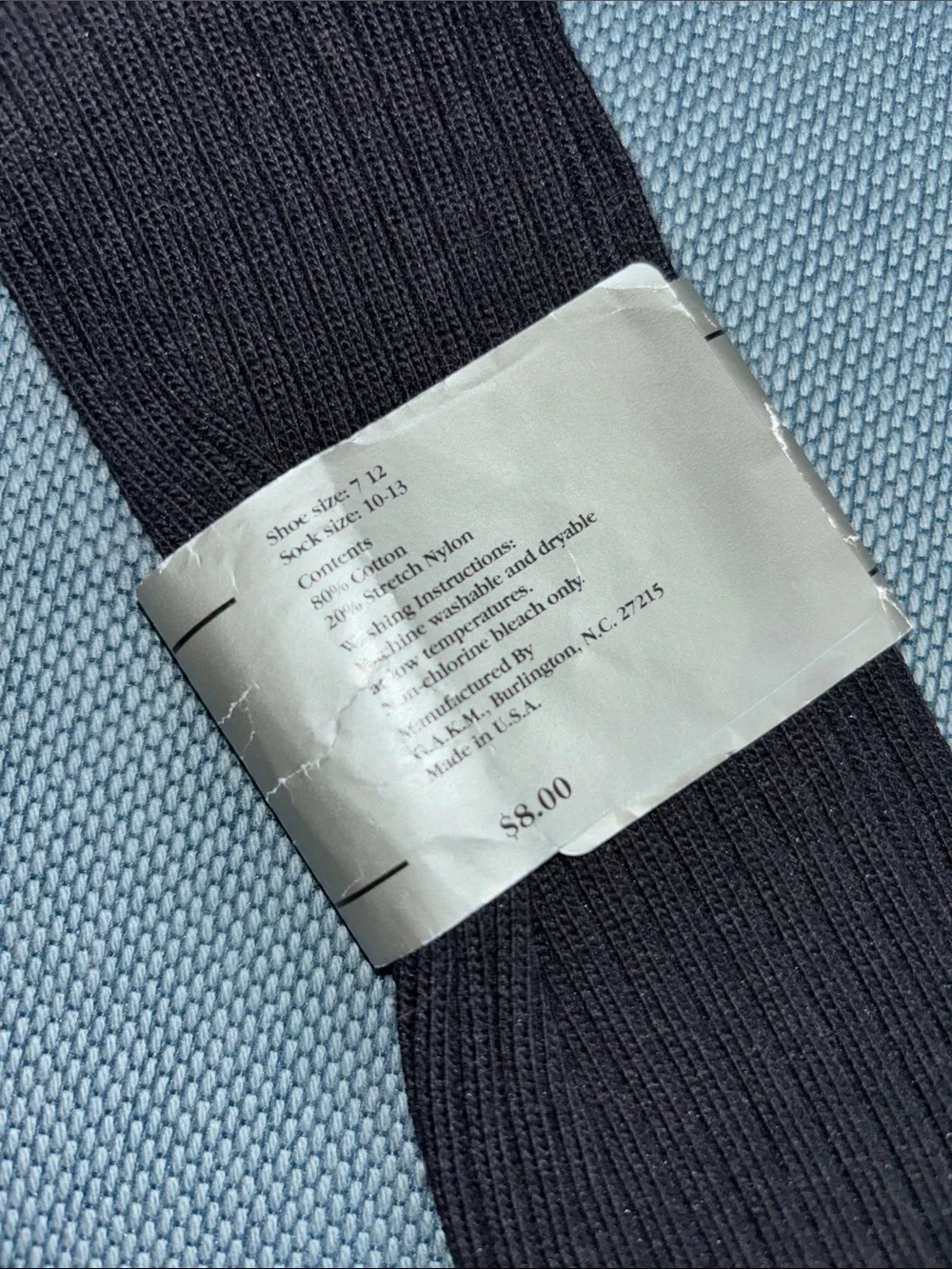 Perry Ellis Black Ribbed Dress Socks. Men’s Sz L (10 - 13)